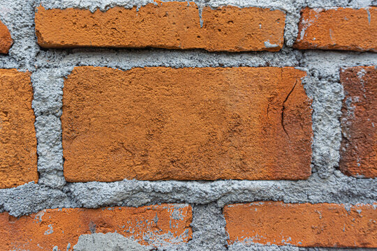Rustic Red Brick Wall Texture Background for Modern Loft Interior Architecture