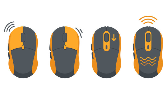 Wireless Computer Mouse Collection Featuring Modern Ergonomic Technology Designs