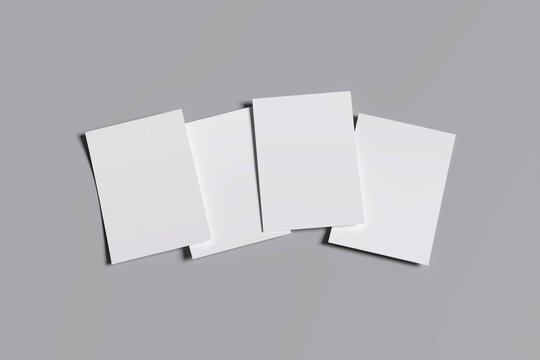 Realistic Paper Flyer Mockup for Branding Design