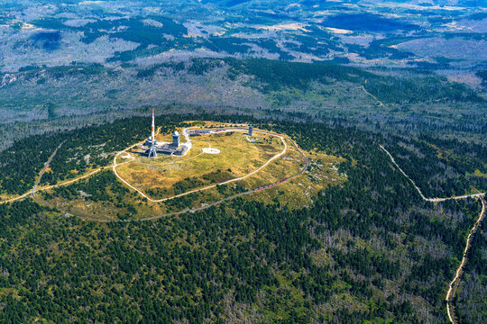 Brocken, Harz, Luftbild