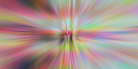 Obraz premium Vibrant Radial Blur Background, Colorful Light Burst, Abstract Motion Effect
