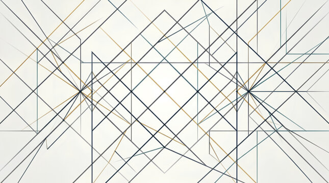 Dynamic Geometric Intersecting Line Pattern with Abstract Shapes for Modern Digital Background Texture