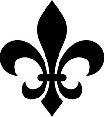Fleur De Lis Symbol Icon, Elegant Heraldic Decorative Vector Design © Abdul