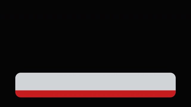 Lower third title modern animation banner for overlay red white designs with alpha channel. Perfect for video editing, news, presentations, interviews, and social media.