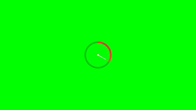 Minimal circular progress loading indicator on a vibrant green background