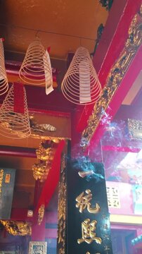 Historic Quan Am Pagoda featuring traditional Chinese architecture in Cho Lon Chinatown, Ho Chi Minh City.