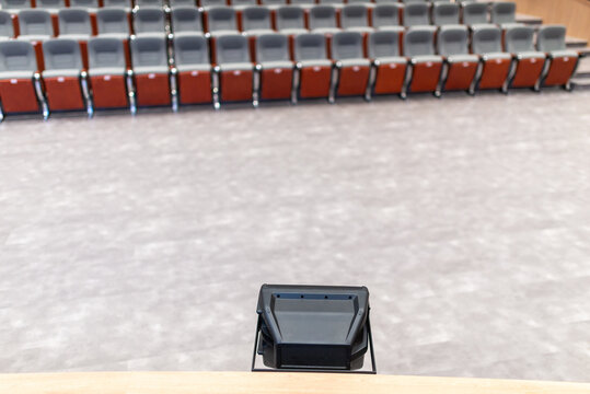 Empty Rows in Large Conference Hall
