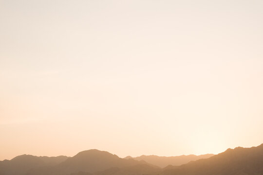 Mogoltau Massif Mountains in Tajikistan at Sunset