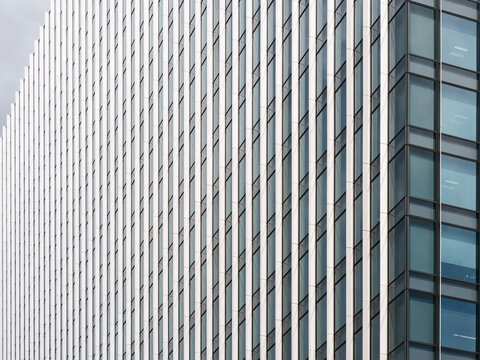 Modern Building With Glass and Metal Design in Osaka, Japan