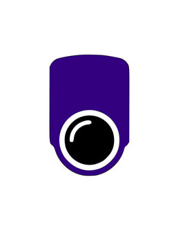 Motion sensor detector silhouette