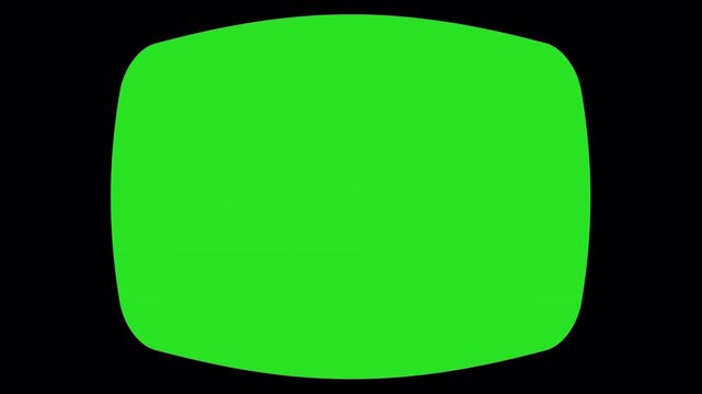 Green CRT Screen with Vintage Glitch Texture and Scanlines. 4k