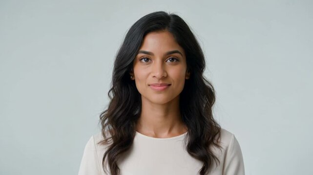 Premium commercial stock-footage video featuring a diverse sequence of fictional adults appearing individually and smiling naturally and confidently directly into the camera.