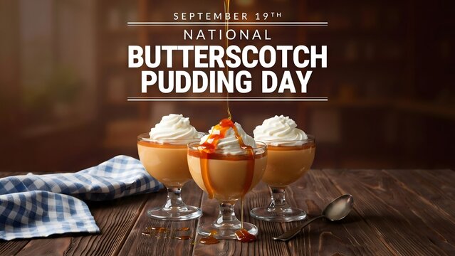 Celebrate National Butterscotch Pudding Day with creamy desserts rich caramel flavors sweet treats homemade recipes and delightful moments shared with everyone