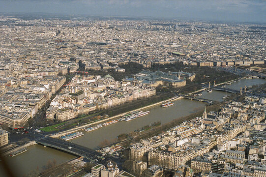 Seine And Paris Skyline