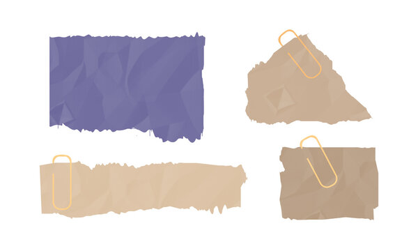 Clothes pegs on fabric pieces