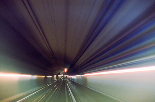 Straight Metro Light Trails