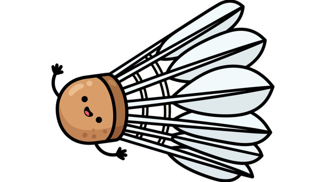 Cute cartoon bee with wings spread