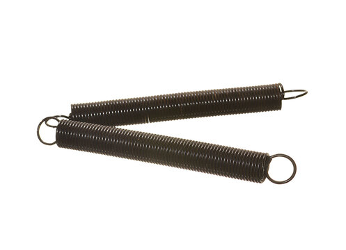 steel spring isolated on white background