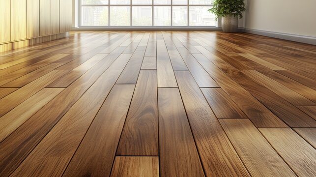 Wooden floor detail in a modern interior
