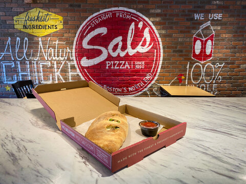 Boston, Massachusetts: Sal's Pizza calzone. Family owned pizza chain straight from Boston's North End. 