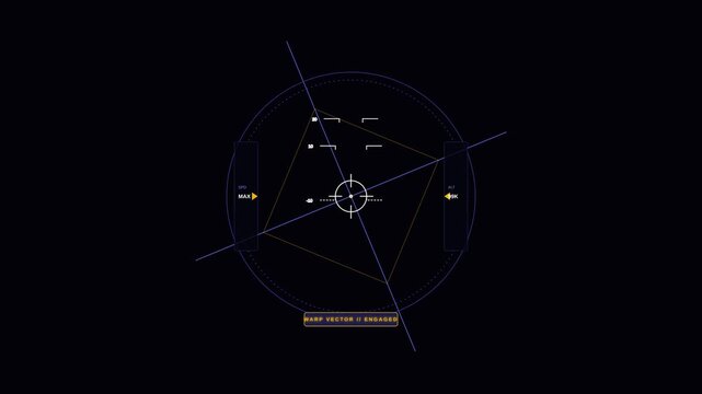 Futuristic Motion Graphics of Targeting System with Dynamic Visuals for Technology Enthusiasts.
