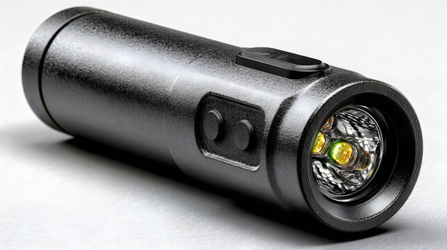 Rechargeable tactical flashlight realistic product photography portable camping light Pictures