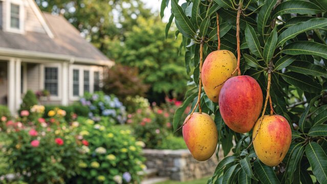 Willard Mangoes USA Suburban Garden Natural Commercial Photography Style