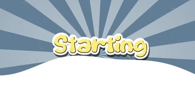 Comic Style Starting Soon Live Stream Waiting Screen Background