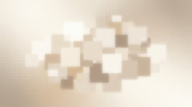 Abstract background with soft beige and brown geometric square shapes