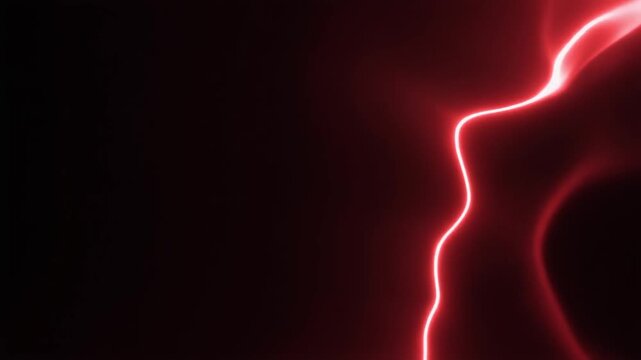 Crimson-red plasma ripples and reshapes at the lower-right edge, luminous tendrils flexing outward against deep black with dramatic cinematic glow and expansive copy space.