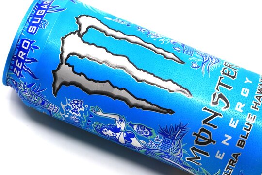 Monster Energy beverage drink. Introduced in 2002, Monster Energy is known for their sponsorship and support for extreme sports events
