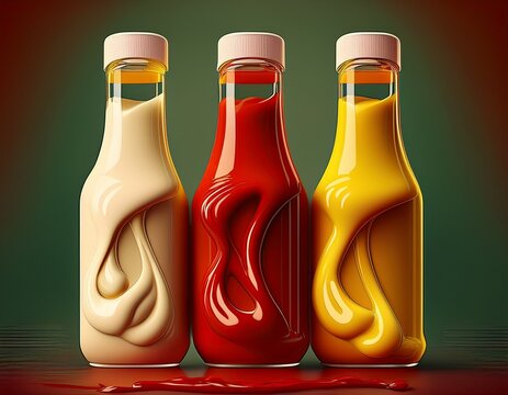 ketchup mayonnaise and mustard generative ai