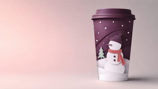 Minimalist festive Christmas tree or holiday decorations highlighting modern lifestyle