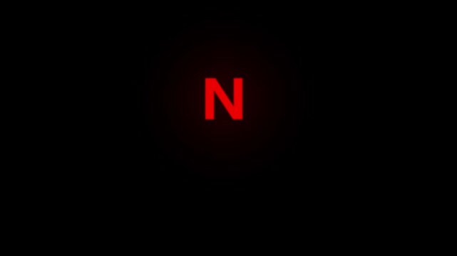 In stock red neon text animation on black background, for retail and, e-commerce marketing