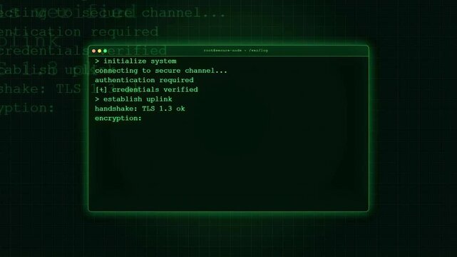 Digital hacking interface with green computer code and terminal commands on a dark screen