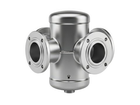 Stainless steel three-way pipe fitting