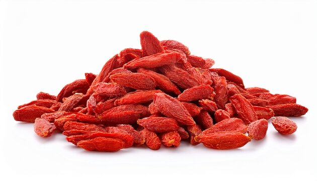 goji berry isolated on white background