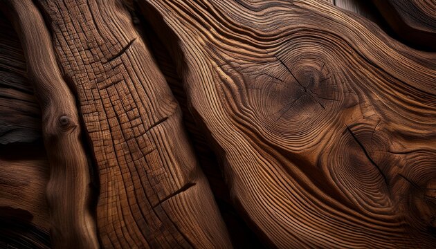 detailed patterns in natural wood reveal centuries of growth and weathering in a unique display of natural artistry