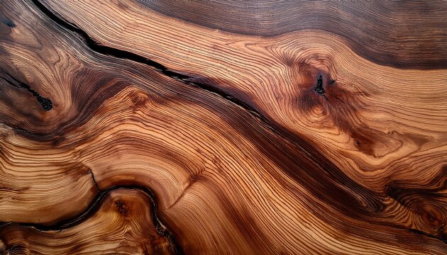 beautiful patterns and textures of polished wood displaying natural colors and lines from a unique tree root structure