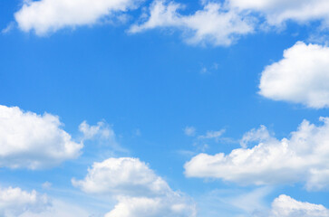 Fototapeta premium Blue sky and white clouds.