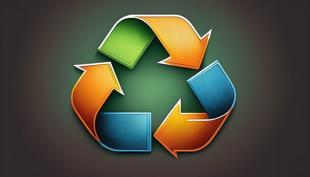 recycle logo isolated vector