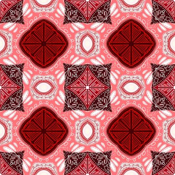 Pink seamless pattern with a handkerchief design.