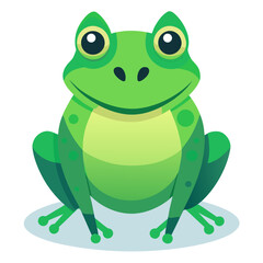 Fototapeta premium Frog Flat Gradient Vector Illustrationcommer Abstract Visual Background with Clean Commercial Design Style