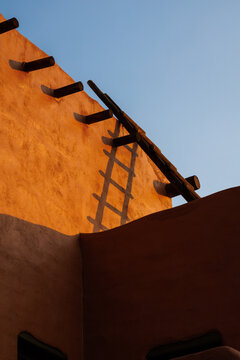 roof of an adobe house