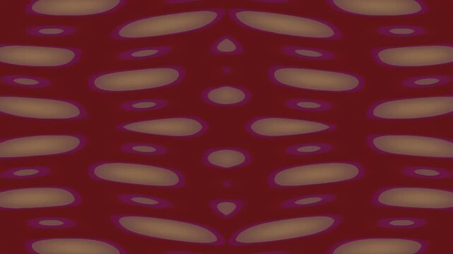 Abstract red and beige pattern with elliptical shapes