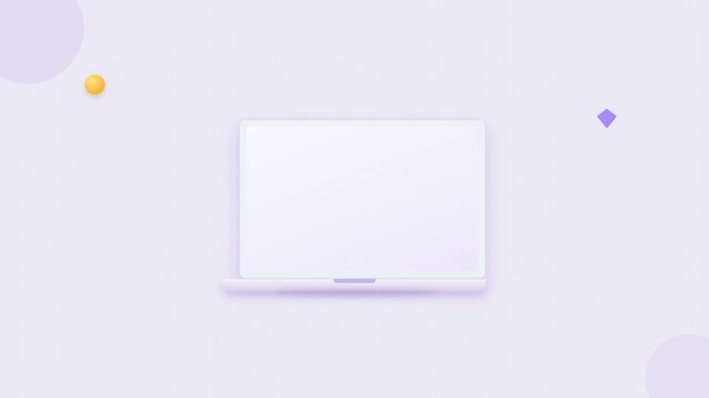 Modern motion of a sleek white air conditioner unit with dynamic background elements.