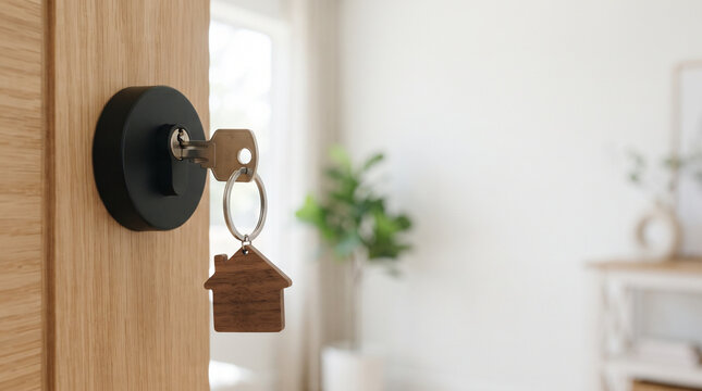 door with key