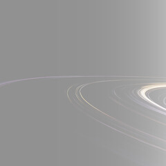 Abstract delicate glowing planetary orbit pattern, realistic curvature streak design. Creative wide curvature light streak graphic element, modern square web banner background PNG © Aura Canvas