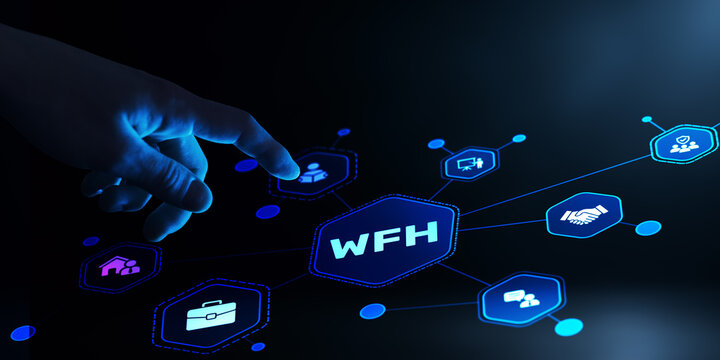 WFH Work From Home System for Business Communication and Remote Workforce Management
