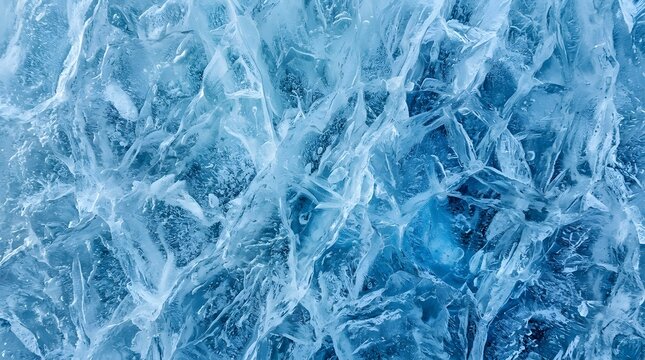 Frozen lake ice texture winter wonderland scene for happy holidays greeting cards and seasonal designs